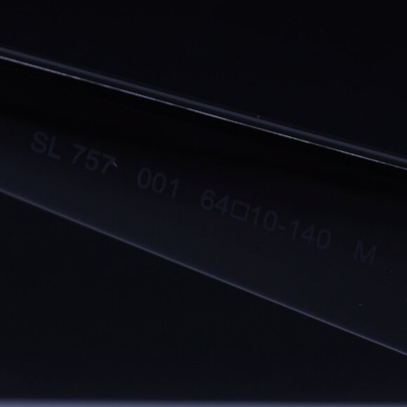 Saint Laurent SL 757 001 Square Sunglasses - Black/Grey - Picture 7 of 10